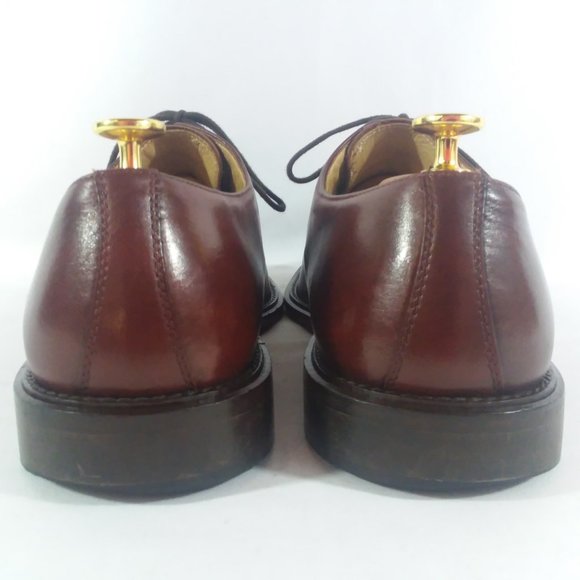 Pronto Uomo Mahogany Apron Toe Derbys 10.5D Italy main image 4